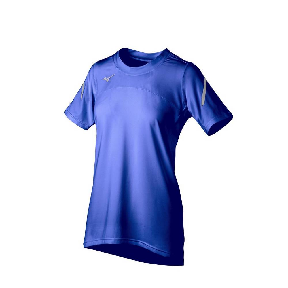 Womens Mizuno Techno VII Short Sleeve Jersey Royal Philippines (UFWMIA509)